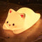 LOVERUIS Cute Night Light for Kids Cat Night-Light Baby Girl Squishy NightLight