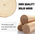 KGUDYS Plate,straight-6cm/2.4in Solid Wood Round Furniture Legs, Replacement Sofa feet, Wooden Cabinet Legs, Table