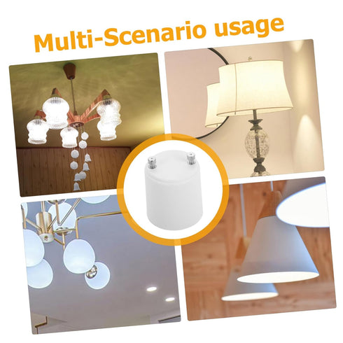 LIFKOME 2pcs Bulb Light Adapter Socket Converter Secure Lighting for Chandeliers Table Lamps Wall Sconces Upgrade Your