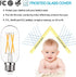 Dimmable E26 LED Light Bulb 6W,Equivalent 60W,E26 Tubular Light Bulb,Antique Clear Edison Filament Bulb 600 Lumens 2700K Warm White,Pack of 6 by NOTOC