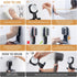 LEVERLOC Suction Razor Holder for Shower, 2 Pack Vacuum Suction Razor Hooks for Bathroom, Removable Waterproof