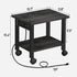 TUTOTAK 2 PS01BY001 Tier Printer Stand, Rolling Printer Cart with Power Outlets and USB Ports, Mobile Printer Table
