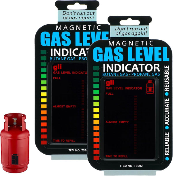 YBEATY 2 Pcs Magnetic Gas Level Indicator Reusable Propane Tank Gauge Fuel Level