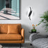 6000K 1 Pack, 6000K) CANEOE Modern LED Wall Sconce Black Indoor Wall Light Fixtures Acrylic Wall Sconce Lighting
