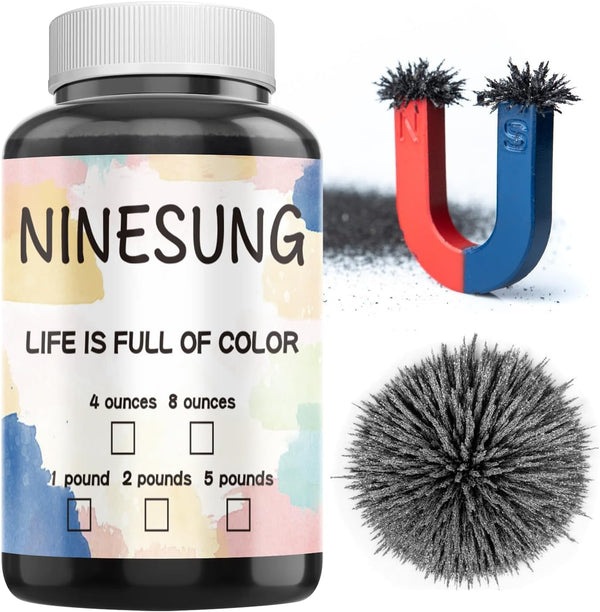 Magnetic Sand, Iron Filings, Iron Powder Filings for Magnet Education and School Experiments