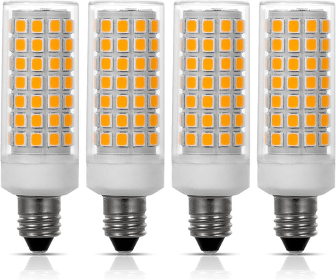 Simba Lighting LED E11 T4 Mini-Candelabra JD Light Bulb 5W, 40W to 50W Halogen Replacement (4 Pack) 3000K Dimmable