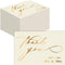 Better Office Products 50 Pack Wedding Thank You Cards in Metallic Gold