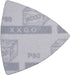 60 Pcs 80 Grit 3-1/8 Inch Triangle Oscillating Tool Sanding Paper for Wood Sanding XG802080