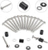 43 Set (172Pcs) Pegboard Mounting Kit - Installation Hardware with Screws, Spacers, Washers for 1/8 and 1/4 Inch