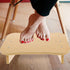 Wooden Footstool for Nursing Office and Home Use Slant Design Foot Rest for Improved Posture Support Under Desk