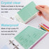 MANWU 35 (2pcs index card Binder organizer with Plastic pocket Sleeves, small organized folder for recipes