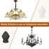 20mm M10x1mm PATIKIL Lamp Shade Finial, Lamp Finials Caps Knob Threaded Base Iron Solid Lamp Finial Decoration for Lamp