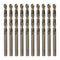 10pcs Cobalt Jobber Drill Bits 5.3mm / 0.209" M35 High Speed Steel HSS Twist Drilling Bit Tool