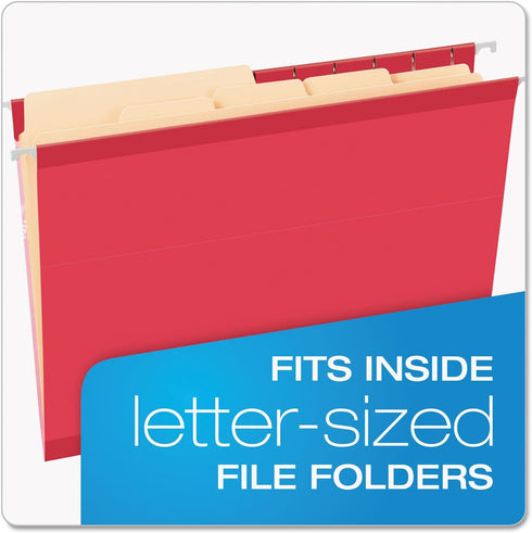 Pendaflex Divide It Up File Folders, Letter Size, Manila, 24/Pack (10770)