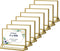 Acrylic Sign Holders Golden Border 8 Pack 7x5 Wedding Table Number Frames