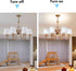 Zapanopan Set 6 Shades,3.5" 5.1" 5.5",Small of Clip-on Mini Chandelier Lamp x x Barrel,Handmade,Traditional