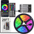 Dervacle Battery Operated LED Strip Lights 26ft, Color Changing RGB APP & Remote