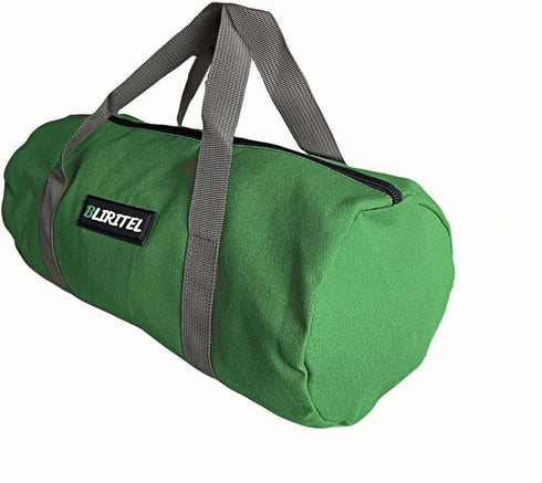 BLIRITEL 14 Inch Small Tool Bag for Men, Large Capacity Wide Mouth Canvas Storage Kit, Tote Handbag Organizer