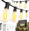 100FT Solar String Lights Outdoor Waterproof with Remote & Timer, LED Shatterproof
