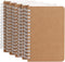 Spiral Notebook, 5 Pack Aesthetic Notebooks, 3.5”x5.5”, Kraft Cover, 180 Blank Pages, 90 Sheets