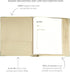 Savor Family Emergency Binder, Custom Dyed Cloth Bound Expanding File Folder for Important Papers and Documents