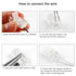 RGBZONE 10pcs 2-Pin 8mm LED Strip to Wire Connectors and 10m/32.8ft 2 Pin Extension Wire for Single Color LED Strip