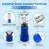 Baomain 100-Pack 0.187" Female Quick Disconnect Spade Terminals - 16-14 AWG 4.8mm Insulated Crimp Connectors Blue