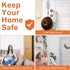 Husfunov 2 Pack 3" 800 lbs,for Home Security Door Lock,Childproof Door Reinforcement Lock,with Stop Withstand Inward