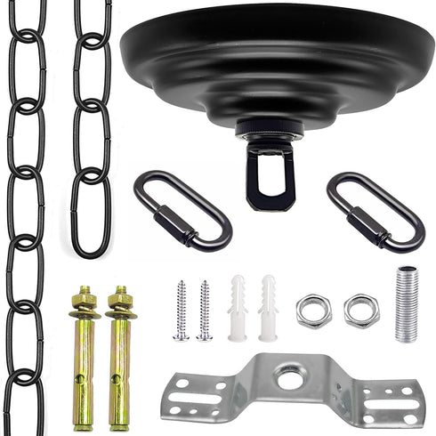 ECUDIS Heavy Duty Canopy Kit and 6 Feet Pendant Light Fixture Chain for