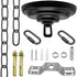 ECUDIS Heavy Duty Canopy Kit and 6 Feet Pendant Light Fixture Chain for