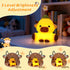 Dimmable Attivolife Highland Cow Night Light for Kids, Flower Cow Cute Animal Gift Soft Silicone LED Lamp