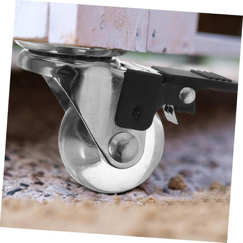 4pcs Cabilock Swivel Caster Wheels for Furniture Coffee Table Swivel Casters for Sofa Bedside Cabinet Floor Protection