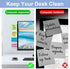 Tesdluy 2PCS 11" 3.1"Clear Computer Monitor Memo Board, x Acrylic Office Desk Accessories, Computer Monitor Side Note