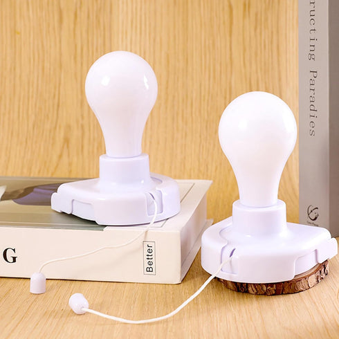Shuwea 2 Pack Battery Operated Light Bulb, Stick-Up Battery Powered Wireless LED Closet