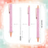 Leinuosen 20 Pcs Ballpoint Pens Comfortable Writing Pens Metal Retractable Pretty Pens Black Ink Gift Pens with Medium Point for Office Supplies (Silver, Gold, Dark Pink, Light Pink) by Leinuosen