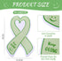 Teling 12 Pcs Pads Mental Health Awareness Sticky Notes Mental Note Sticky Notes Green Ribbon Funny Sticky Notes Cute Notepads Self Stick Note Pads for Office School Home Mental Health Day Party