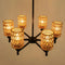 24.8" 6-Light Rustic Retro Ceiling Light Ceiling Mount Lamp, Dimmable Chandeliers, for