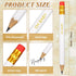 Crtiin 50 Pieces Half Pencils Baby Shower Pencils Sharpened Pencils with Erasers Pencils for Baby Shower Presharpened Pencils Woodcase Pencils for School Office Supplies, 4 Inch(White, Simple Style) by Crtiin