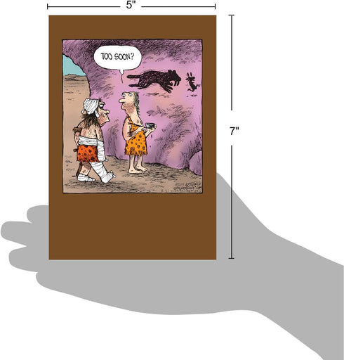 NobleWorks Funny Get Well Soon Card with Envelope - Cartoon Humor, Feel Better Greeting C6364GWG