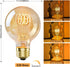 Dimmable Bulbs 60W 4 PACK G25/G80 6W 2200K Bulb, E26 Bulbs Globe Vintage Edison LED Light Equivalent, LED Amber Warm