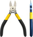 BOOSDEN 5 inch Flush Wire Cutters, Dikes for Crafting Electrical Jewelry Making, Precision Small Wire Snips