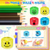 Crtiin 240 Pcs Colorful Cartoon Expression Pencil Sharpeners, Manual Dual Holes Handheld Sharpener for School Office