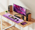 iLeadon 4in1 Mouse Pad Set - Large Gaming Desk Mat, Mouse Pad with Wrist Rest, Keyboard Wrist Rest, Coaster, Purple