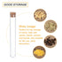 PATIKIL 30ml Plastic Test Tubes with Cork Stoppers, 15Pcs 150x20mm Tubes for Scientific Party Decoration, Lab Use