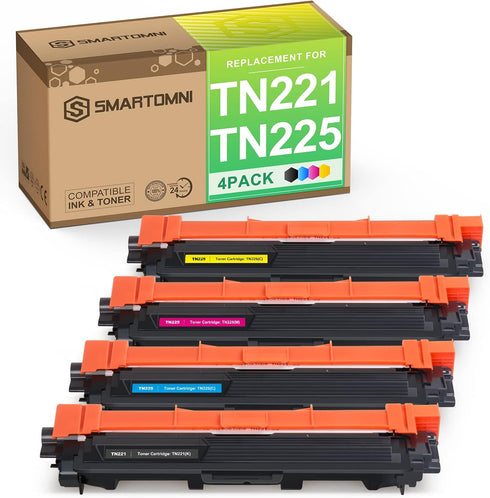 TN221 TN225 Compatible Toner Cartridges Replacement for Brother TN-221 TN-225 for HL3140CW HL3170CDW HL-3172CDW