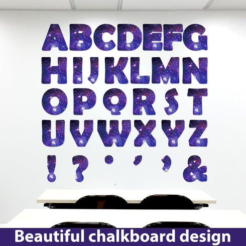Qyeahkj 150 PCS Large 7" Font Outer Space Themed Bulletin Board Letters Combo Set for Classroom Starry Sky Decoration