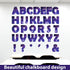 Qyeahkj 150 PCS Large 7" Font Outer Space Themed Bulletin Board Letters Combo Set for Classroom Starry Sky Decoration