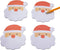 Santa-Shaped Sticky Notes - Stationery - 12 Pieces