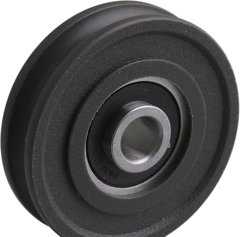 CNBTR 4PCS U-Type Pulley Wheel U Groove Bearing for Doors and Windows, 8mm Shaft Hole, 45mm Diameter