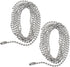 Unlorspy 2Pcs 95-inch 2 2.4mm Ceiling Fan Pull Chain Extender, Standard Chain with Connectors, Rust Proof Copper Beaded